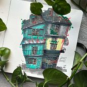Architectural drawing - my project. Projekt z dziedziny  R, sunek architektoniczn,  R, sunek,  R, sunek atramentem, Sketchbook i Sketching użytkownika Andżelika Madeła - 15.01.2025