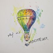 Begin your adventure/ Auf in's Abenteuer . Drawing, and Watercolor Painting project by sa_mar - 01.16.2025