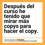 Copy de los copys Ein Projekt aus dem Bereich Werbung, Kommunikation, Cop, writing, Stor und telling von nuriaesparza2001 - 16.01.2025
