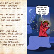Tinsel, the falling star catcher. Stor, telling, Digital Illustration, and Drawing project by qbing - 01.16.2025