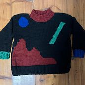 My first sweather (course Intarsia Knitwear Design and Creation). DIY, Design de moda, Tecido, Design têxtil, e Tricô projeto de Anibou Anibou - 17.01.2025