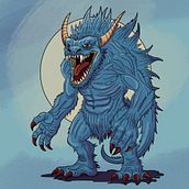  Monster illustration. Drawing, Painting, Character Design, Sketchbook, Sketching, and Digital Painting project by Dawid Duszka - 01.17.2025