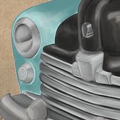 ILUSTRACION FORD WOODY 1948. Un progetto di Illustrazione digitale, Illustrazione editoriale e Disegno realistico di jotafernandezgarcia - 17.01.2025