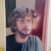 Ritratto ad olio su carta. Fine Arts, Oil Painting, and Painting project by manu_ela78 - 01.17.2025