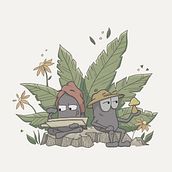Bob & Jerry. Traditional illustration, Digital Illustration, Drawing, Stor, and telling project by alice_ruder - 01.17.2025