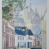 Cathedral. Watercolor Painting project by fhacken - 01.18.2025