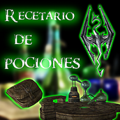 [Skyrim] Recetario de pociones.. Programação , e Videogames projeto de Sebastian Cuevas - 18.01.2025