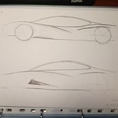 Progetto auto sportiva. Design, Industrial Design, Product Design, and Sketching project by Simone Iacomucci - 01.18.2025