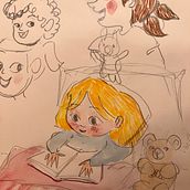 Recherche de personnages . Sketchbook, Watercolor Painting, and Artistic Drawing project by Juliette Roché - 01.18.2025