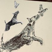 Charcoal Working Airedale. Un progetto di Disegno, Illustrazione con inchiostro, Illustrazione naturalistica e Belle arti di Andrew Alspach - 19.01.2025