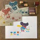 GLORIA. Un proyecto de Ilustración tradicional, Bellas Artes, Ilustración infantil, Estampación y Teoría del color de Katja - 19.01.2025