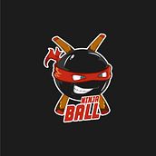 Ninja Ball. Traditional illustration, and Digital Illustration project by amatango755 - 01.20.2025