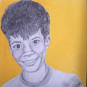 My little sunshine. Fine Arts, Drawing, Pencil Drawing, Traditional illustration, Portrait Drawing, Realistic Drawing, Artistic Drawing, Sketching, and Figure Drawing project by Adeline Cartier - 01.20.2025