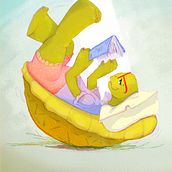 Adagio, founder of the Slow Citizen's movement!. Digital Illustration project by Joannie Gagnon - 01.20.2025