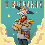 The Ballad of T. Richards. Digital Illustration project by octaviososa - 01.20.2025