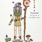 Sylvaine: The Sentinel of the Verdant Realms. Digital Illustration, Drawing, Character Design, Narrative, Stor, telling, Creativit, Sketchbook, Instagram, and Botanical Illustration project by ghassen_kmira - 01.21.2025