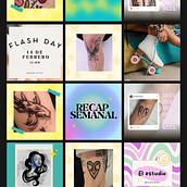 Mi proyecto del curso: Diseño de feed de Instagram de @nanami.tattoo con Canva. Een project van Digitaal ontwerp, Grafisch ontwerp, Instagram, Marketing y Social media van Nair Martínez - 21.01.2025