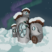 Casa de um Mago. Concept Art, Digital Drawing, Digital Illustration, and Digital Painting project by Pedro Afonso Neves dos Santos - 01.21.2025