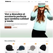 KinGorras: tiendaen línea de gorras.. Un progetto di Progettazione di applicazioni, Design digitale, Graphic design, Design interattivo, Design per smartphone, Web design, UX / UI e Design di prodotti digitali di beas.pay - 21.01.2025