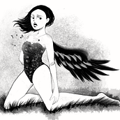 Śpiewający Anioł . Portrait Drawing, Digital Drawing, Traditional illustration, Digital Illustration, and Drawing project by Marta Kochańska - 01.22.2025