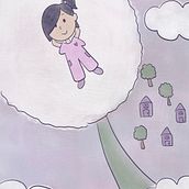 Jack & The Giant Dandelion. Un proyecto de Ilustración infantil, Ilustración digital, Pintura digital y Álbum ilustrado						 de Rose Gwon - 22.01.2025