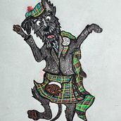 Thorin, the Scottish Terrier from Ireland Ein Projekt aus dem Bereich Design von Figuren, Kinderillustration und Zeichnung von Arely Yorio - 23.01.2025