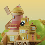 My project for Modeling a Colorful 3D World in Cinema 4D and Redshift Course. Een project van 3D,  3D-ontwerp,  3D-modellering y Digitale illustratie van jmc.justnotes - 23.01.2025