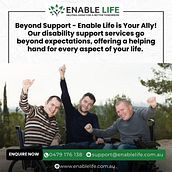 Best Disability Support Services in Melbourne. Marketing project by Enable Life Disability Services - 01.23.2025