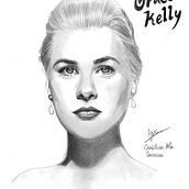 Grace Kelly. Desenho projeto de Christian Vela Carreras - 23.01.2025