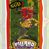 Diablo de Pillaro Ecuador. Graphic Design, Digital Illustration, Traditional illustration, Drawing, and Lettering project by marcoaflores - 01.23.2025