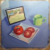 My project for this course, also the first time painting in oil. Un proyecto de Bellas Artes, Pintura y Pintura al óleo de tsunderenoodle - 23.01.2025