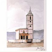 Iglesia de las Salinas, Cabo de Gata  . Drawing project by Mari Nieves - 01.23.2025