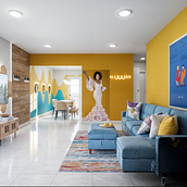 SALSA INTERIOR. Decoration, Interior Design, Interior Decoration, Color Theor, and Spatial Design project by erikapazyanez - 01.23.2025