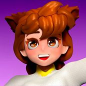 Diseño de Personaje: Jin. 3D, Character Design, and 3D Modeling project by Laura Sandoval - 01.24.2025