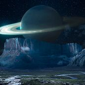 Proyecto de Matt Painting: Cosmic Canaima. Photograph, Post-production, Photo Retouching, Photograph, Digital Photograph, Photomontage, and Matte Painting project by Gabriel Garaban - 01.24.2025