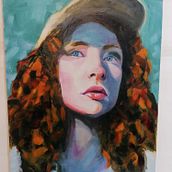 Il mio ritratto contemporaneo ad olio. Fine Arts, Traditional illustration, Oil Painting, and Painting project by manu_ela78 - 01.24.2025