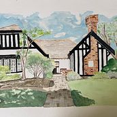 Family Home. Un projet de Illustration architecturale, Dessin, Peinture , et Aquarelle de hindocha_mohini - 25.01.2025