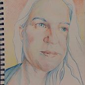 Coloured pencil self portrait. Colored Pencil Drawing, Drawing, Portrait Drawing, and Sketchbook project by Barbra - 01.25.2025