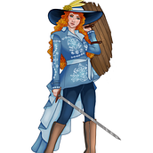 Divinity Burns - Vampiric Blood-Hunter for D&D 5E. Een project van Digitale illustratie, Ontwerp van personages y Digitale tekening van Rebekah Coy - 25.01.2025