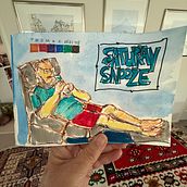 Saturday snooze. Creativit, Traditional illustration, Watercolor Painting, Sketchbook, and Sketching project by Slobodanka Graham - 01.26.2025
