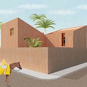palma project. Architecture, Collage, Interior Design, Graphic Design, Digital Architecture, Interior Architecture, Architectural Illustration, L, and scape Architecture project by nznn.mfa - 01.26.2025