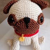 il mio carlino ❤️. Amigurumi, Arts, Crafts, Crochet, DIY, Fiber Arts, Textile Design, To, and Design project by brina71c - 01.27.2025