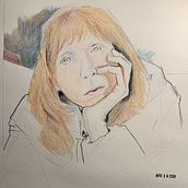 Judith Yaws Portrait Challenge. Painting, and Portrait Drawing project by Elizabeth Jenkins - 01.28.2025