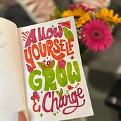 Grow ;D . Un progetto di H, lettering, Sketchbook e Design tipografico di Eva - 28.01.2025