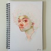 Vibrant Portrait Drawing with Colored Pencils. Een project van Tekenen met kleurpotloden,  Tekening,  Portrettekening y Sketchbook van Johanna - 29.01.2025