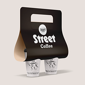 Street coffee. Br, ing, Identit, Design, and Graphic Design project by erika santana - 01.29.2025