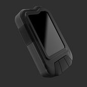 Texturized rubber grips for a small handheld device. 3D, 3D Design, 3D Modeling, Architecture, Digital Architecture, Furniture Design, Making, Industrial Design, Interior Architecture, and Product Design project by Carlos García Corredor - 01.29.2025