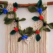 Cortina Botanica Salvaje. Un proyecto de Artesanía, Tejido, Interiorismo, Macramé y Diseño textil de Kristel Montenegro - 29.01.2025