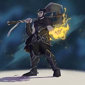 Blargarmar Mhurren - D&D Commission. Character Design, Concept Art, and Digital Illustration project by Josh Goldblatt - 01.29.2025