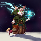 Rawr'Uwu -- D&D Character Commission. Character Animation, Concept Art, and Digital Illustration project by Josh Goldblatt - 01.29.2025